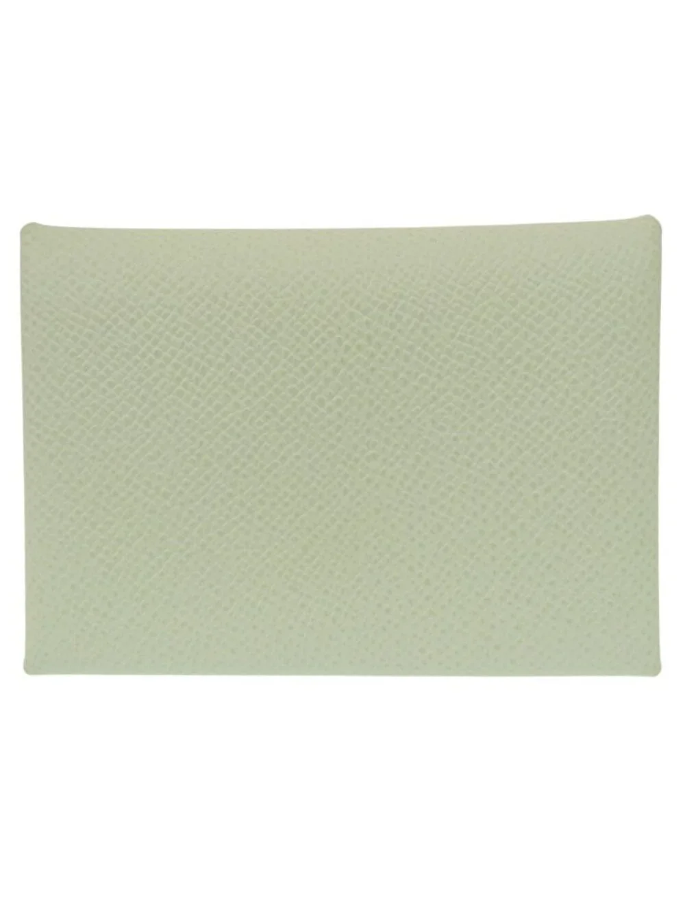 Hermes Calvi Duo Veau Epsom Vert Fizz Card Case Green